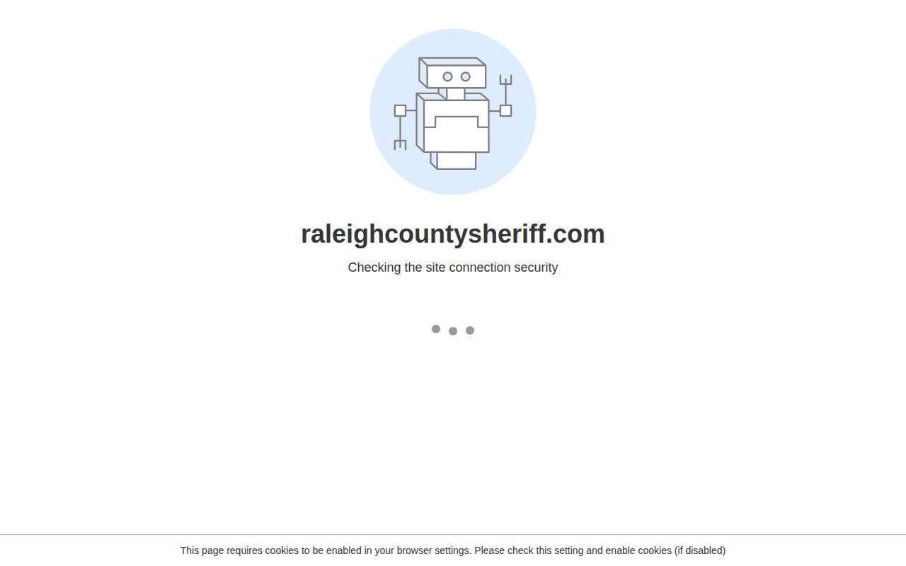 Raleigh County release mugshot request source at the Sheriff Records Division